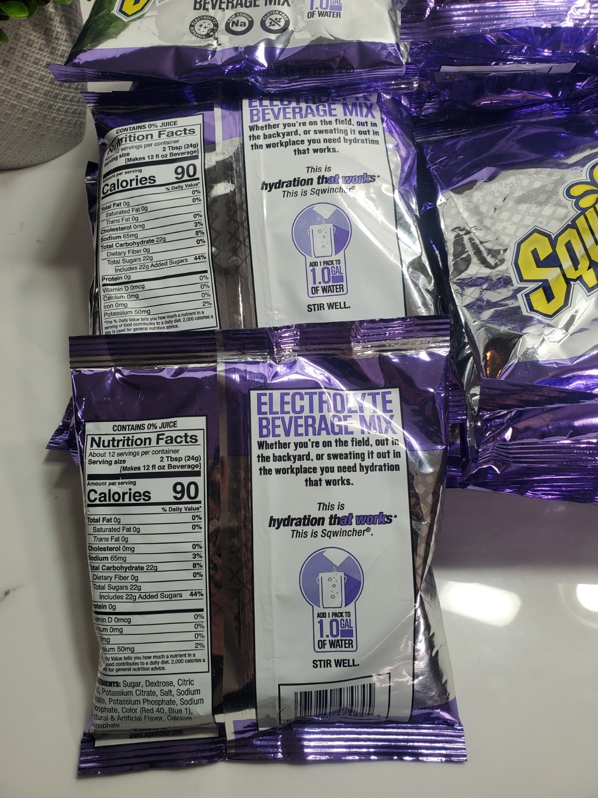 Sqwincher 159016006 Sports Drink Mix Powder 9.5 Oz. Grape 🍇 Lot of 20 ~ New