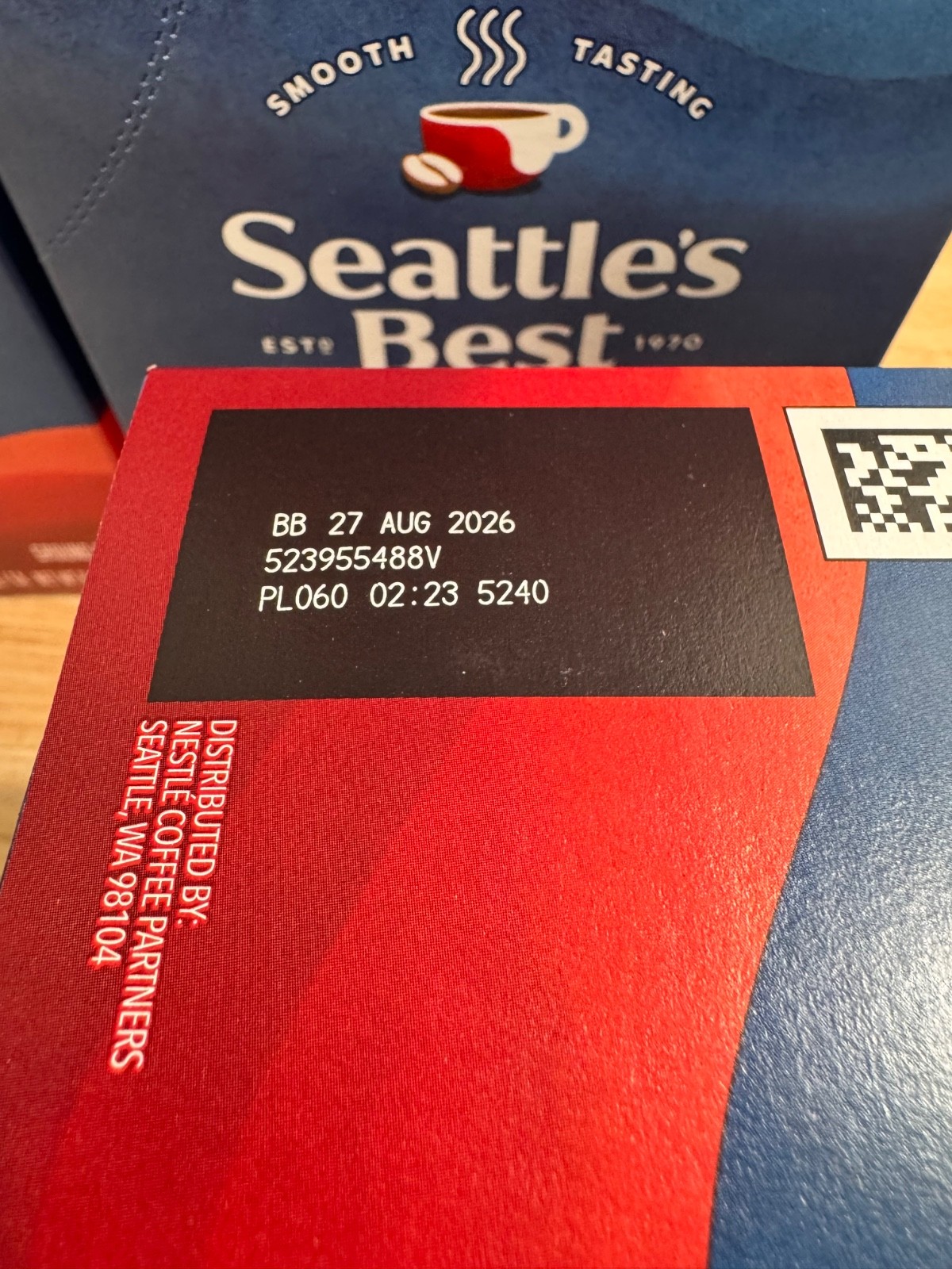 Seattle’s Best Coffee Breakfast Blend (96) Keurig K-Cup Medium Roast 08/27/2026