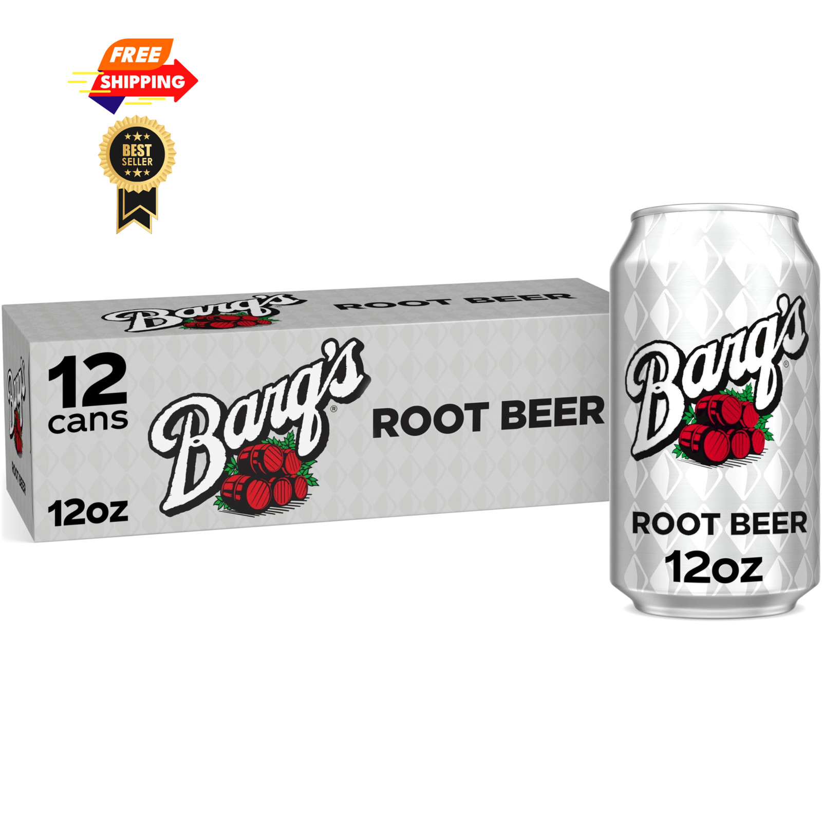 Barq’s Root Beer, 12 Fl Oz Cans, 12 Pack 12 (Pack of 12)
