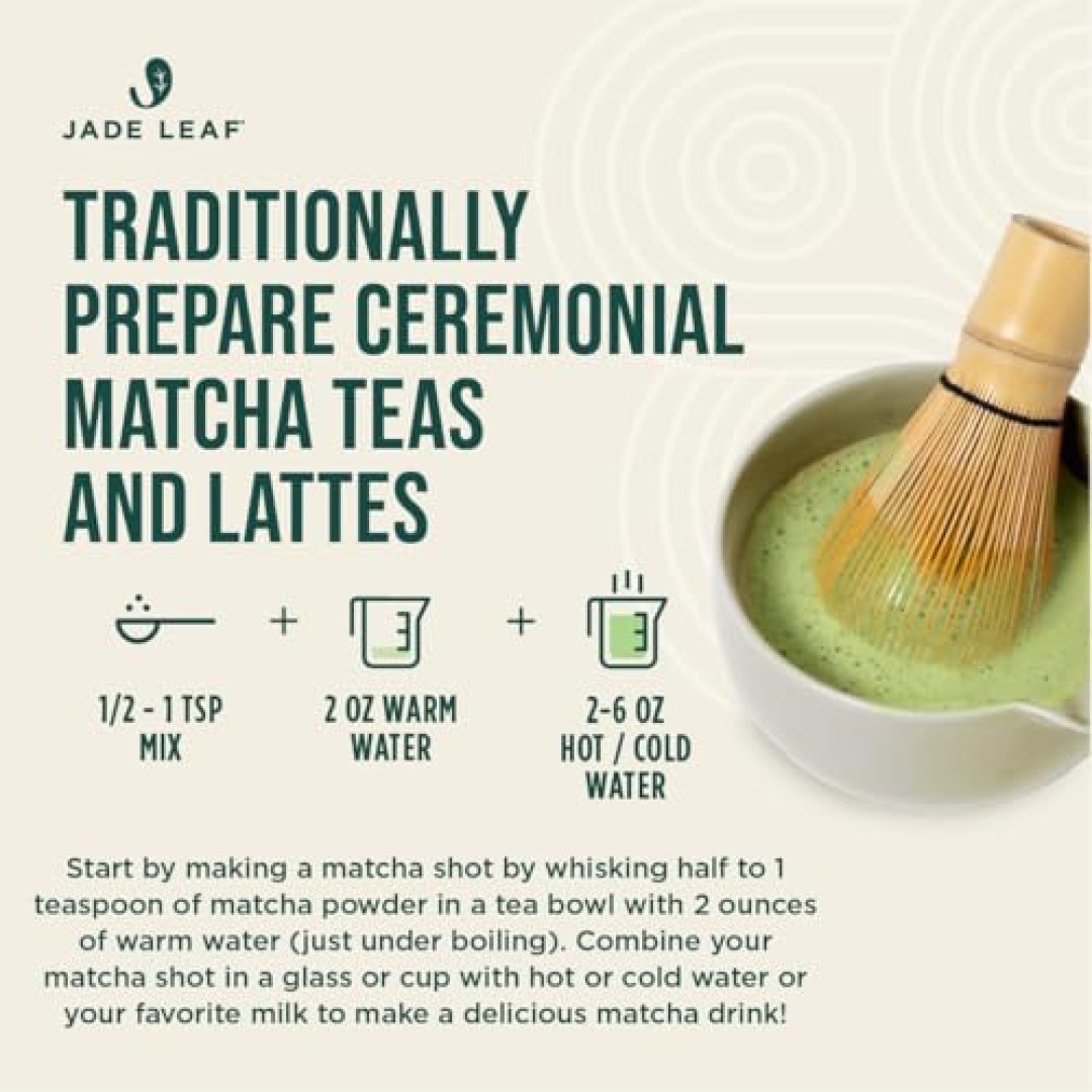Jade Leaf Matcha Ceremonial Grade Matcha Tea Powder – Barista Edition -UK