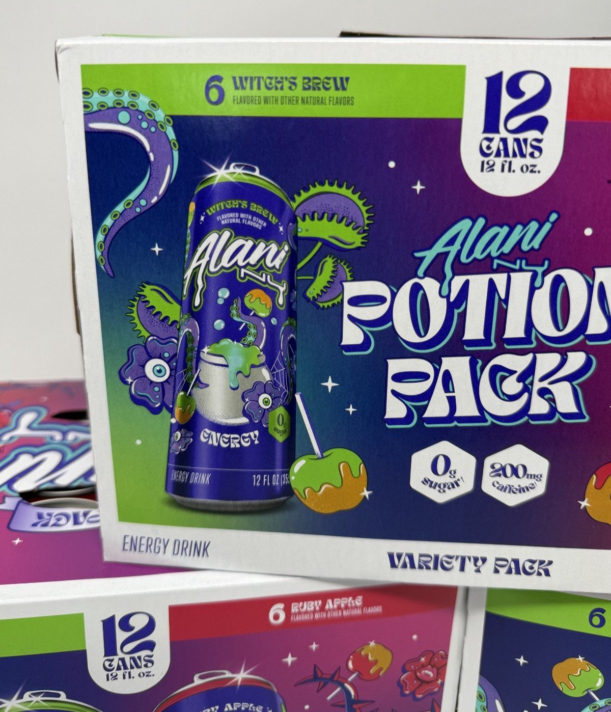 Alani Nu Potion Pack Witch’s Brew & Ruby Apple 12 fl oz 12 Pack New Rare Flavor