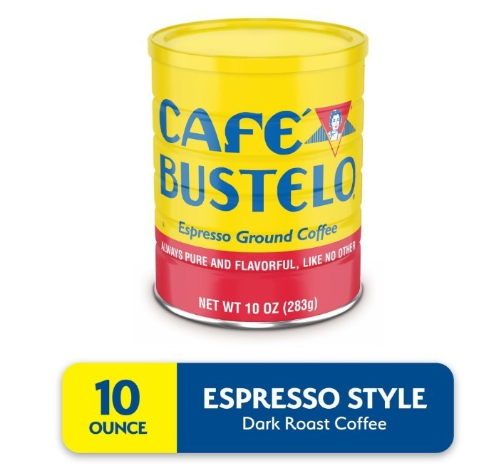 Cafe Bustelo, Espresso Style Dark Roast Ground Coffee, 10 oz Can (Pack of 3)