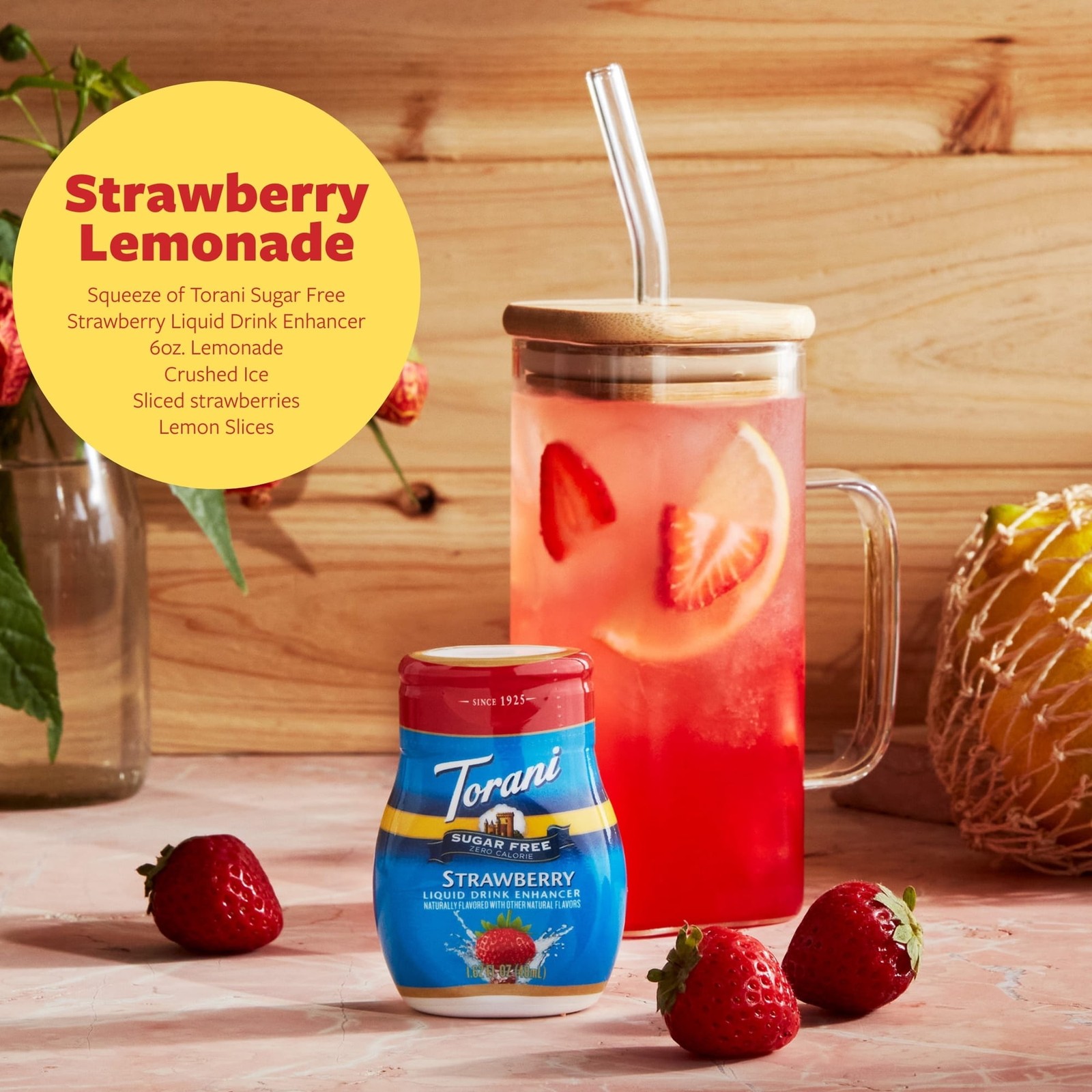 Sugar Free Liquid Drink Enhancer Drops Strawberry Flavor 1.62 fl oz (2 Pack)