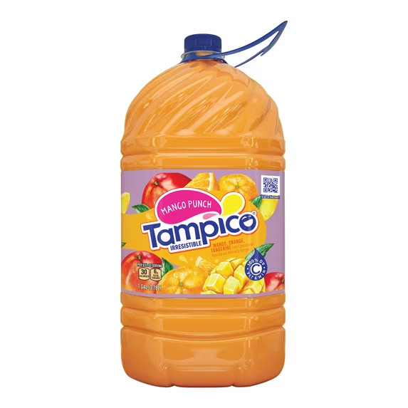 Tampico Mango Punch, Mango Orange Tangerine Juice Drink 1 Gallon, 3 pack.
