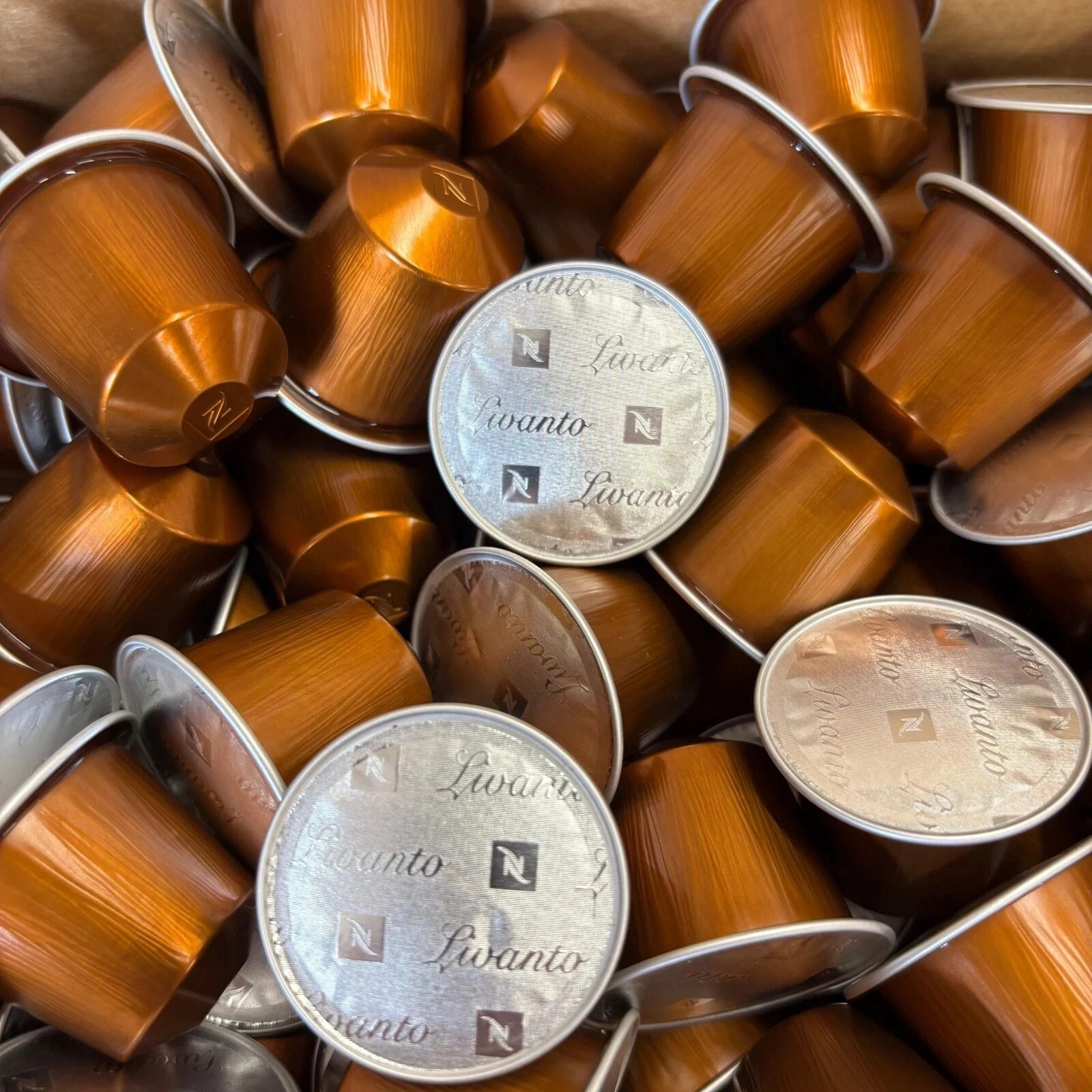 Nespresso Original Line, Livanto, Medium Roast Coffee Pods, 50ct /LOOSE