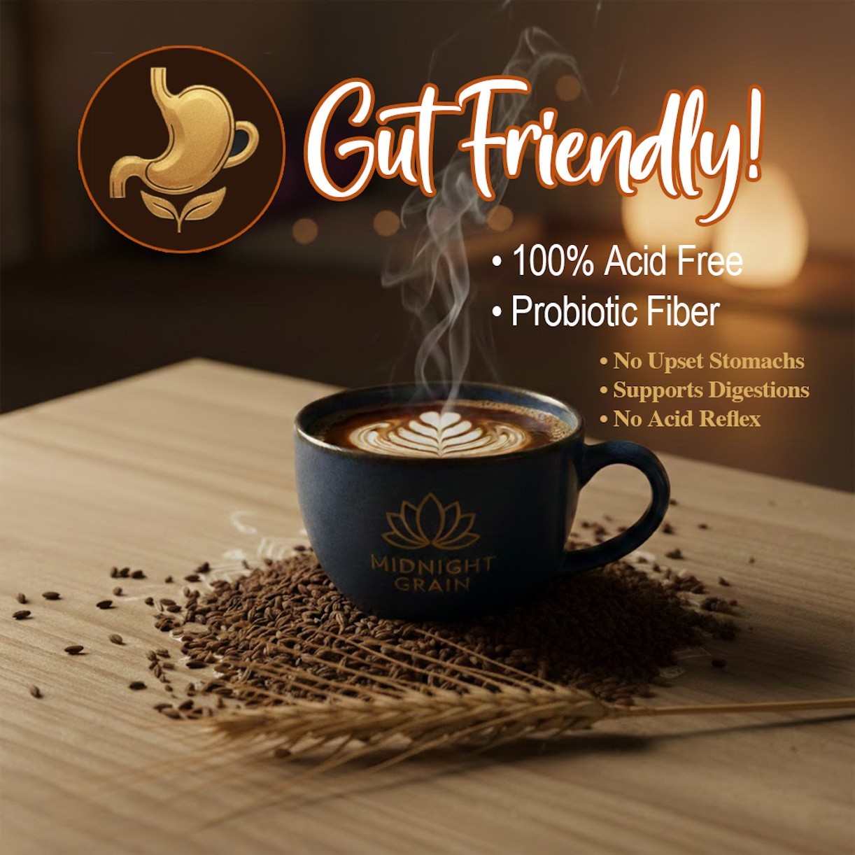 Organic Roasted Barley Coffee – Café d’Orzo – Caffeine Free Coffee Alternative