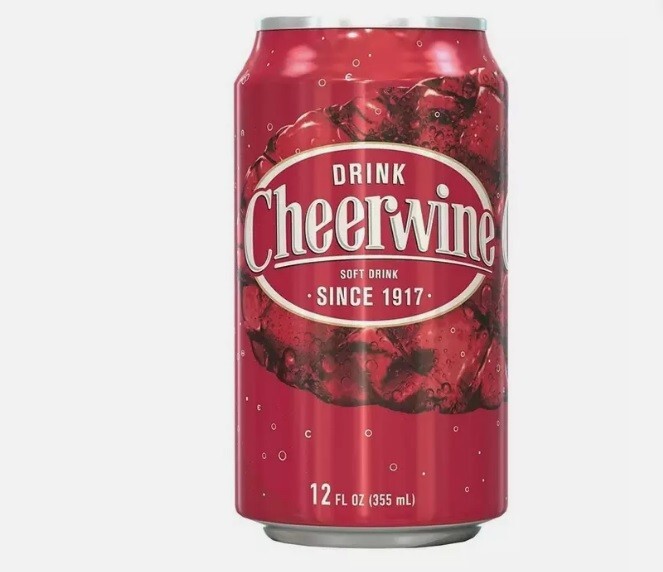 Cheerwine Soda 12oz Cans – Iconic Cherry Flavor – Pack of 12 -Guaranteed Fresh ӝ