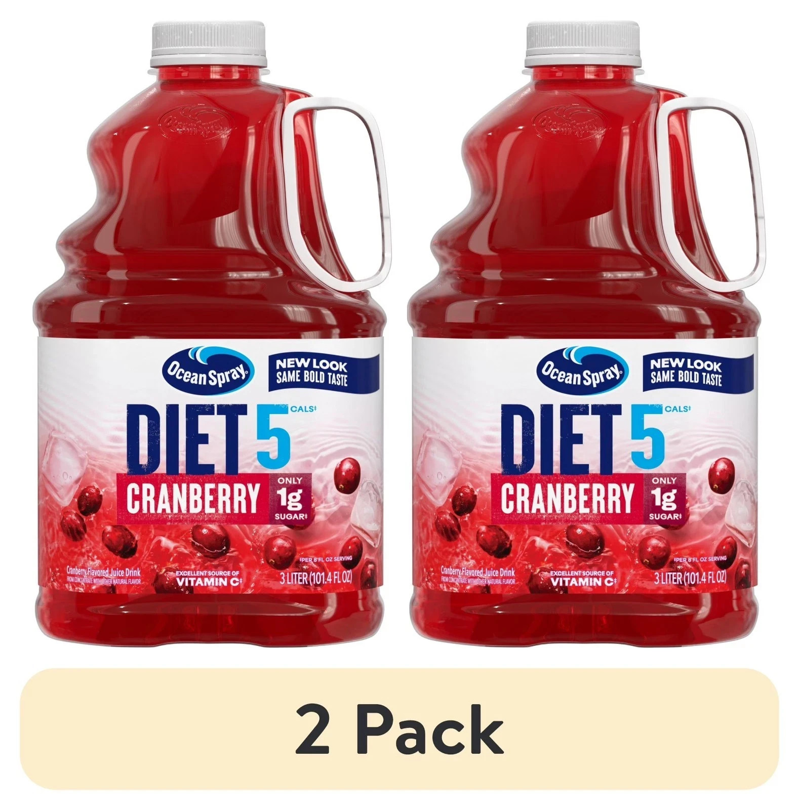 (2 pack) Ocean Spray® Diet Cranberry Juice Drink, 101.4 fl oz Bottle