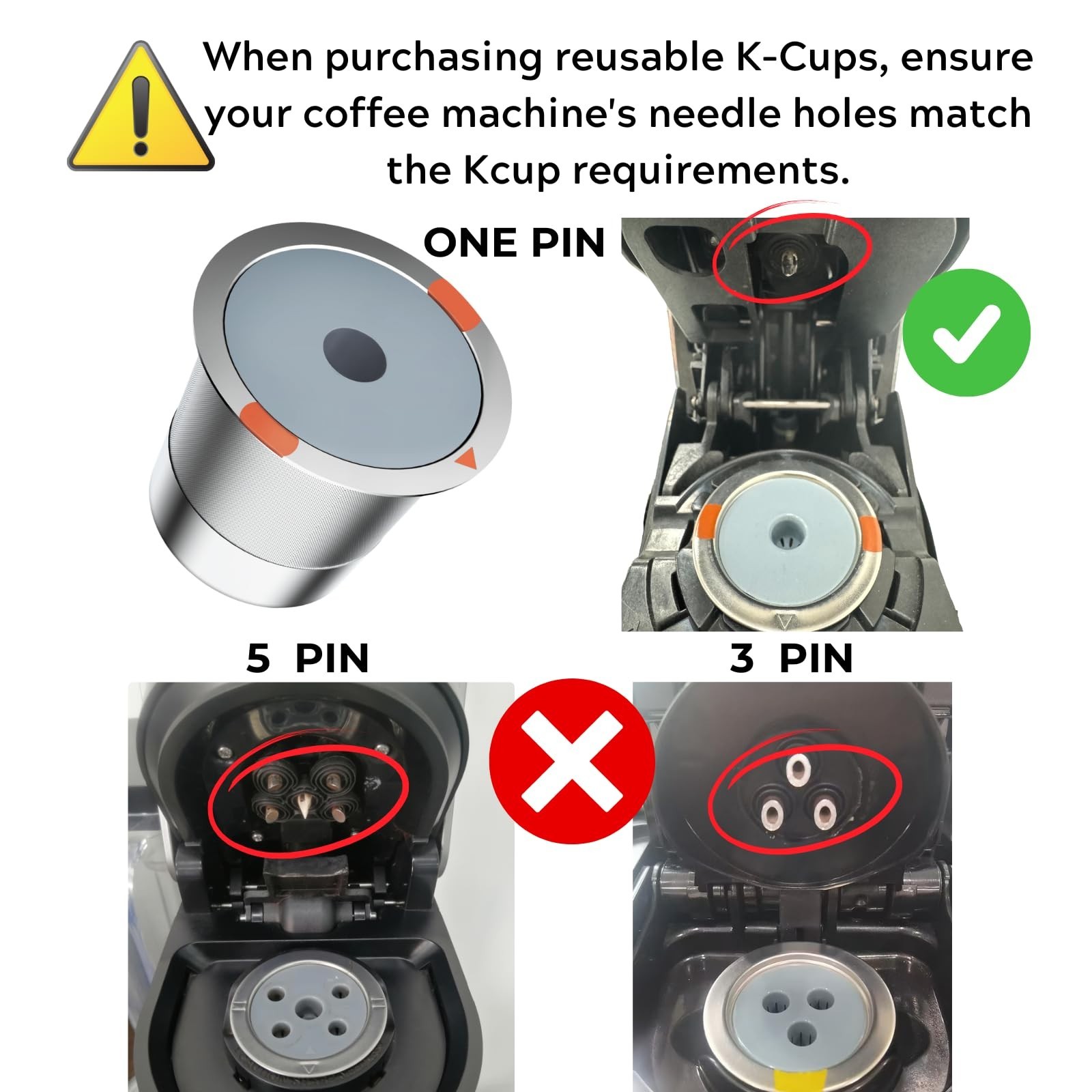 Universal Stainless Steel Reusable K Cups for Keurig 1.0 & 2.0 – 2 Pack Coffee P