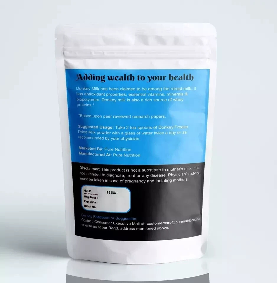 100% NATURAL HERBS DONKEY MILK POWDER FREEZE DRIED (3.05 OZ) 100 GM