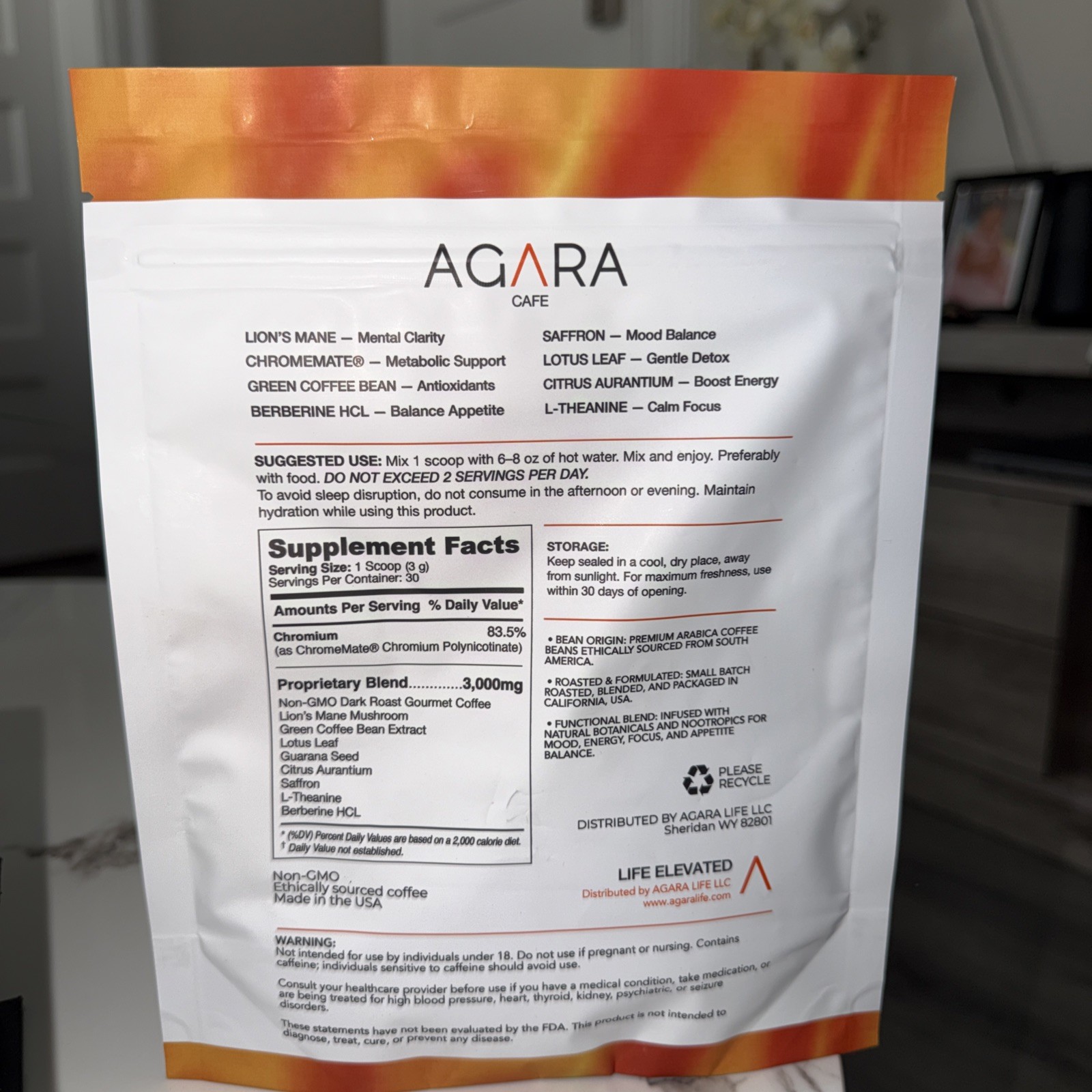 AGARA Coffee Weight Management, Mental Clarity, Boost Energy, Detox, Focus
