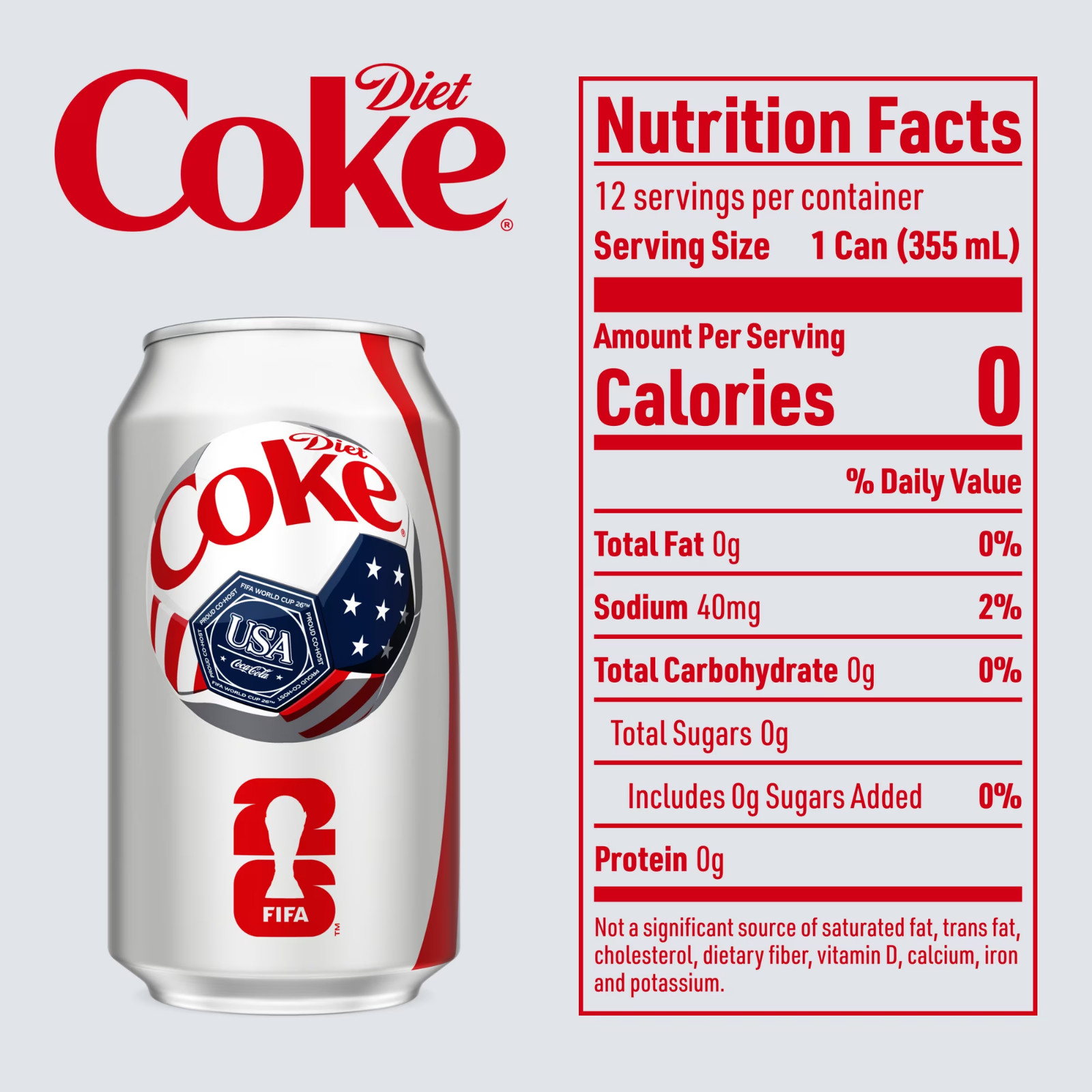 Diet Coke Soda Soft Drinks, 12 fl oz Fridge Pack Cans, 12 Pack @