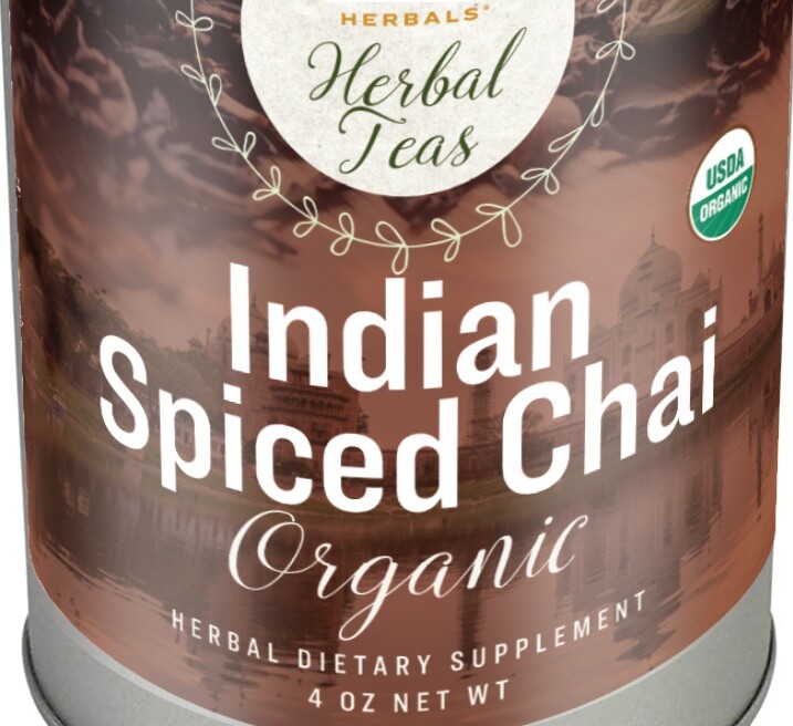 INDIAN SPICED CHAI TEA – USDA Certified Organic Herbal Blend Teas USA