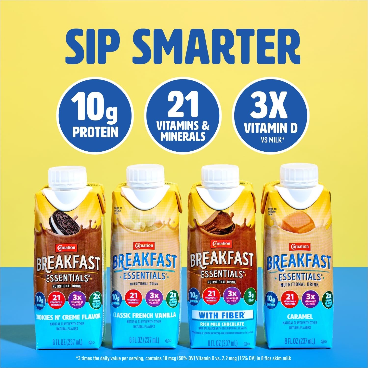 Ready-to-Drink Creamy Strawberry, 8 FL OZ Carton,8 Fl Oz Pack of 24