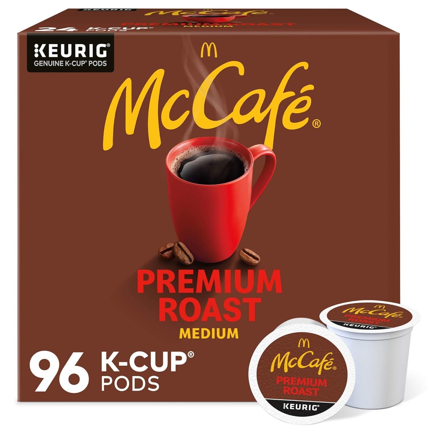 McCafe Premium Roast Coffee K-Cup Pods 96 Count Medium Roast Keurig