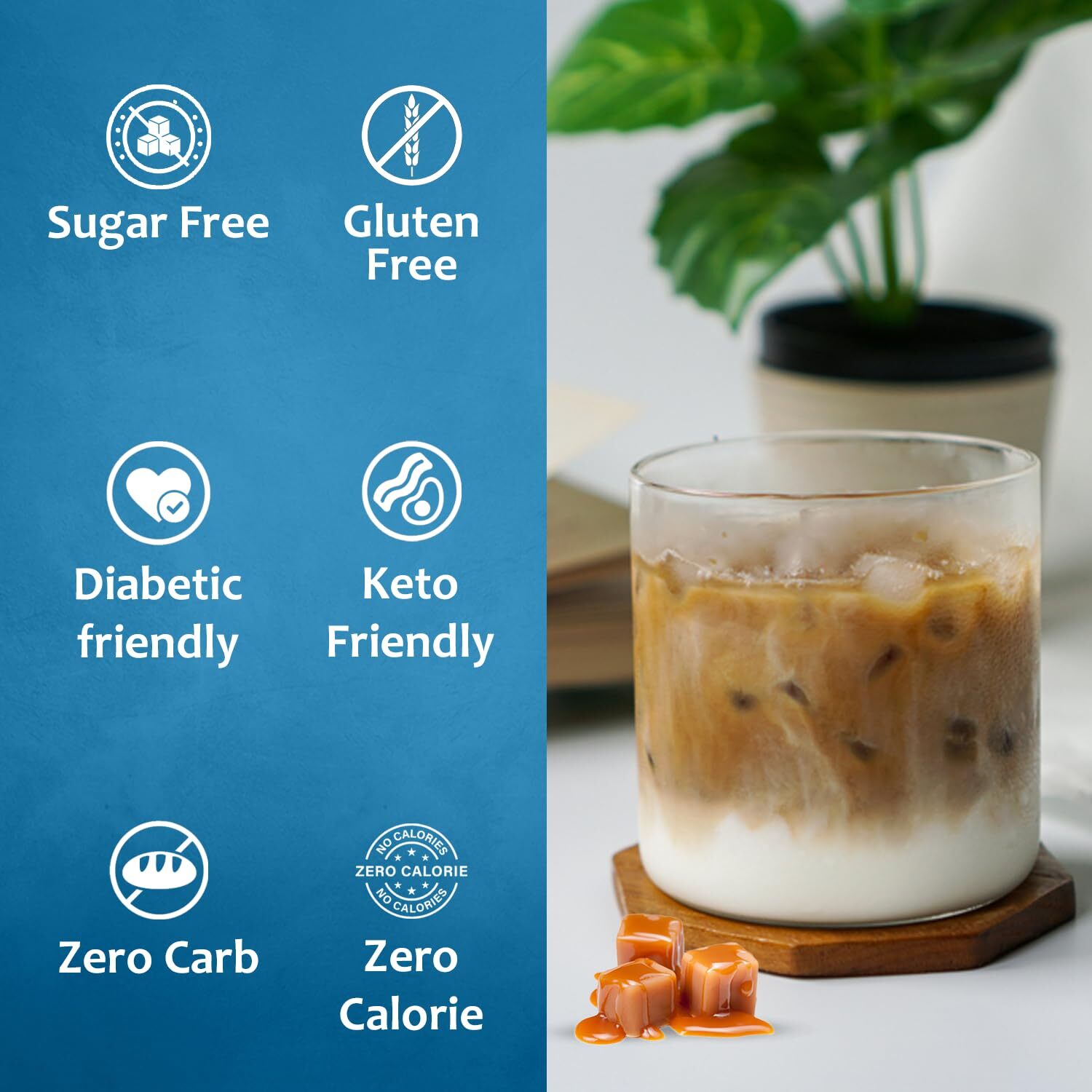 Syruvia Sugar Free Syrup for Coffee – 25.4 fl oz, Kosher, Gluten Free,