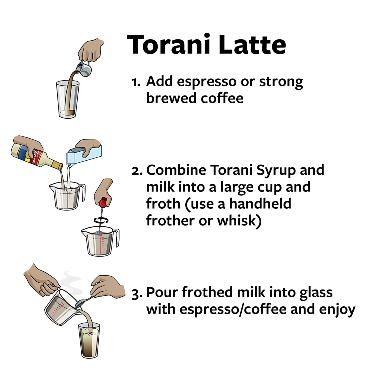 French Vanilla Coffee Syrup 25.4 oz Bottles Flavoring For Latte Drinks 4 Pack