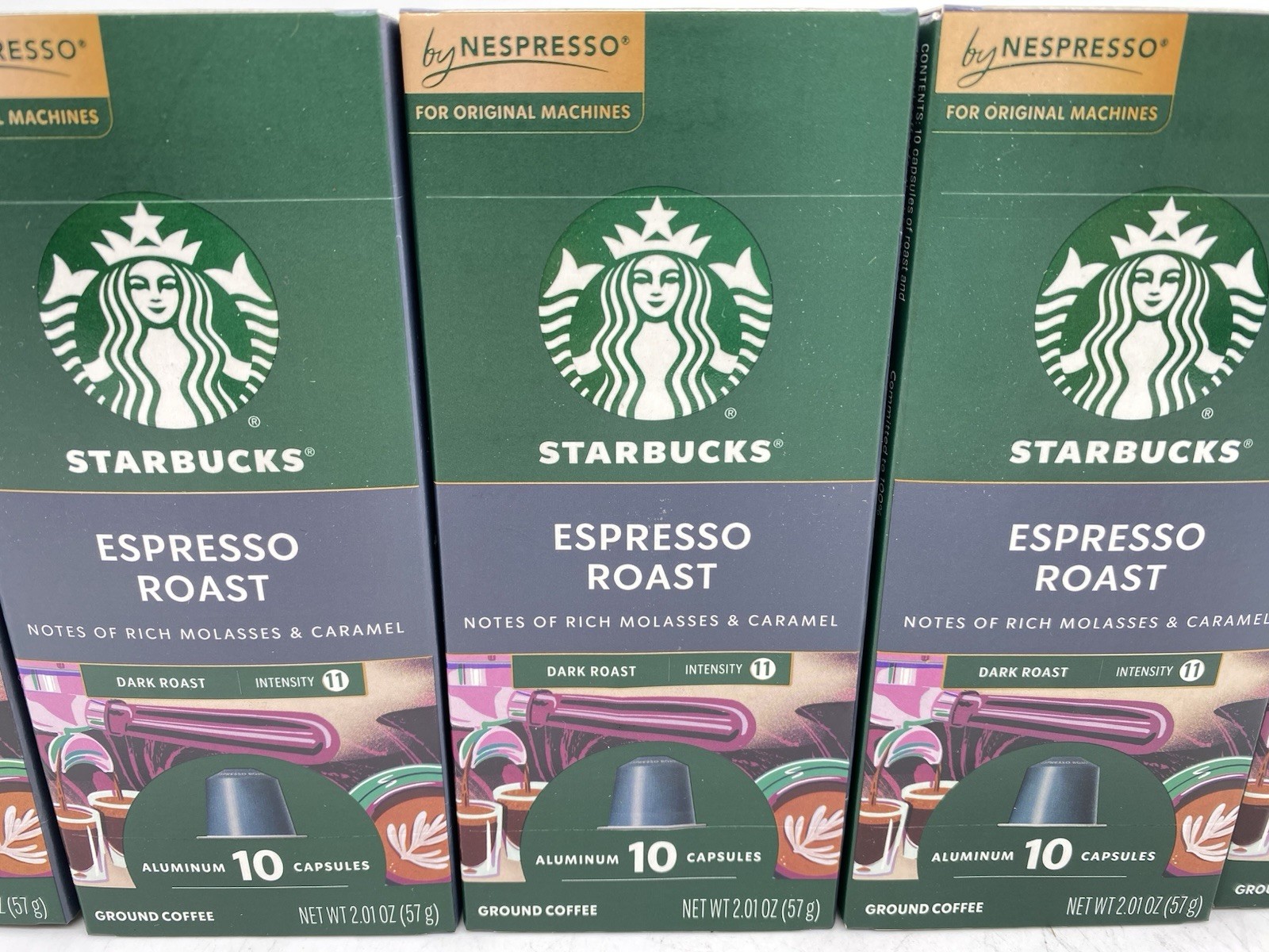 Nespresso Original Line Espresso Roast Coffee Pods – Dark Roast – 50-Count