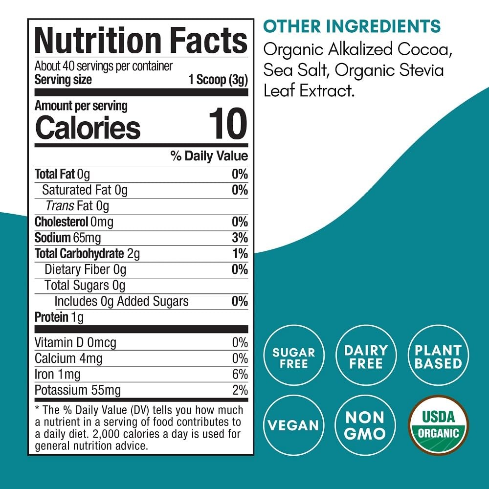 Mindful Nutrition Organic Skinny Hot Cocoa Mix – 40 Servings – Sugar Free…