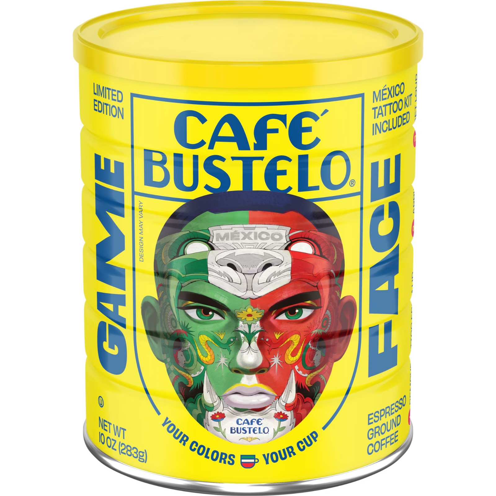 Cafe Bustelo, Espresso Style Dark Roast Ground Coffee, 10 oz Can New