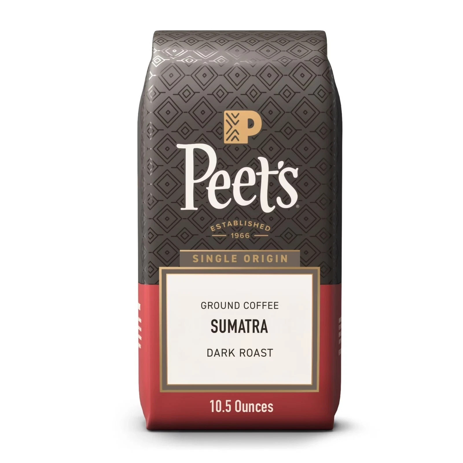 Peet’s Coffee Single Origin Sumatra Dark Roast Ground Coffee 10.5 oz.
