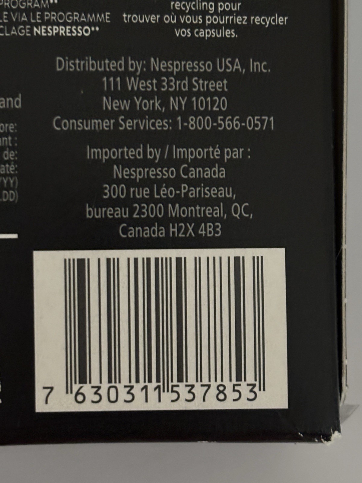 Nespresso Professional Classics Ristretto Pods 2 boxes of 50 ( 100 total) READ