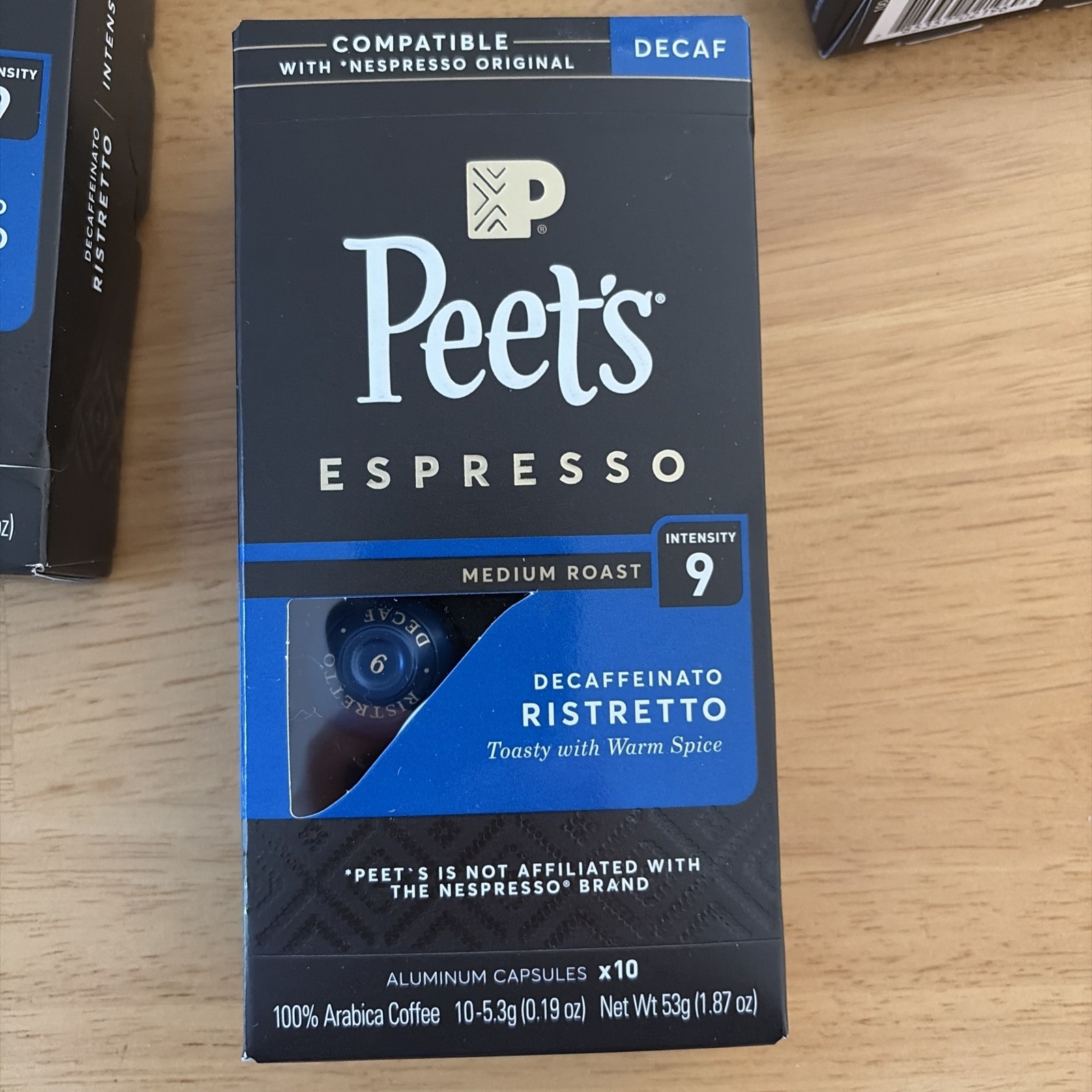 6 Peet’s Coffee Espresso Decaffeinato Ristretto 60 Caps exp 1/2027 Nespresso