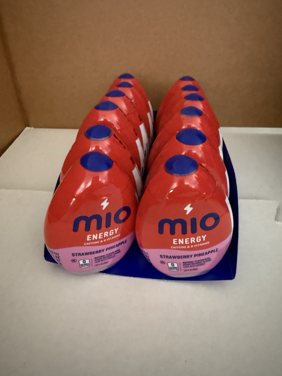 12x-MiO ENERGY Caffeine Strawberry Pineapple Vitamins Drink 1.62oz- EXP 02/2027