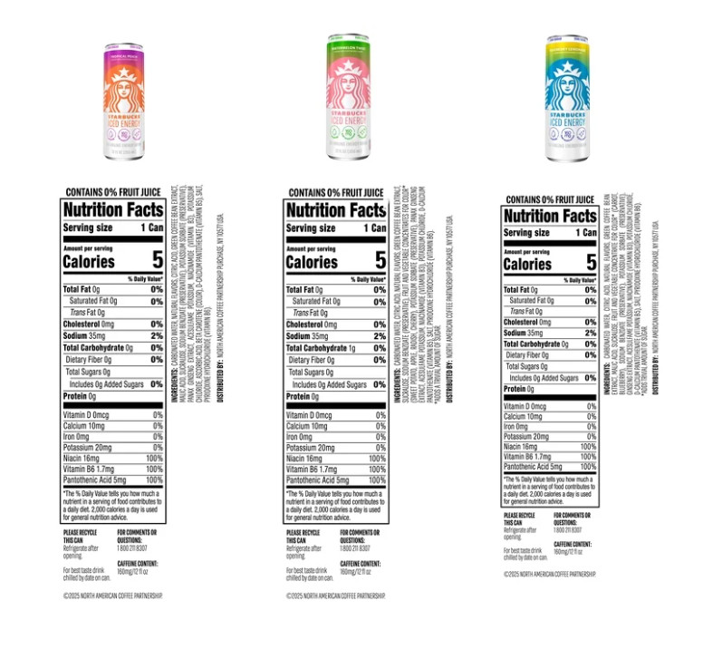 Starbucks Iced Energy 3-Flavor Variety Pack, 12 fl oz, 12-Pack