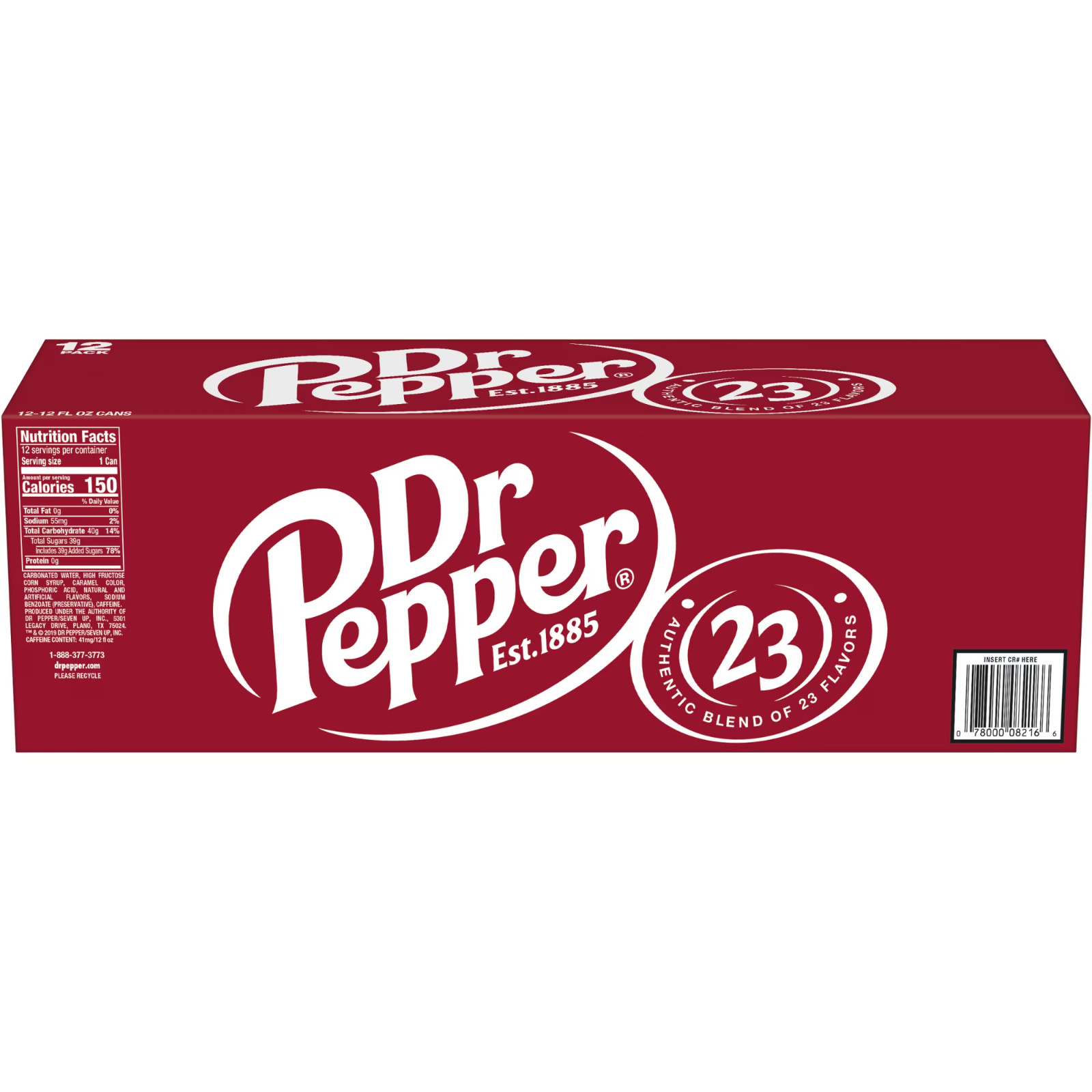 Dr Pepper Soda Pop, 12 fl oz, 12 Pack Cans – Free Shipping