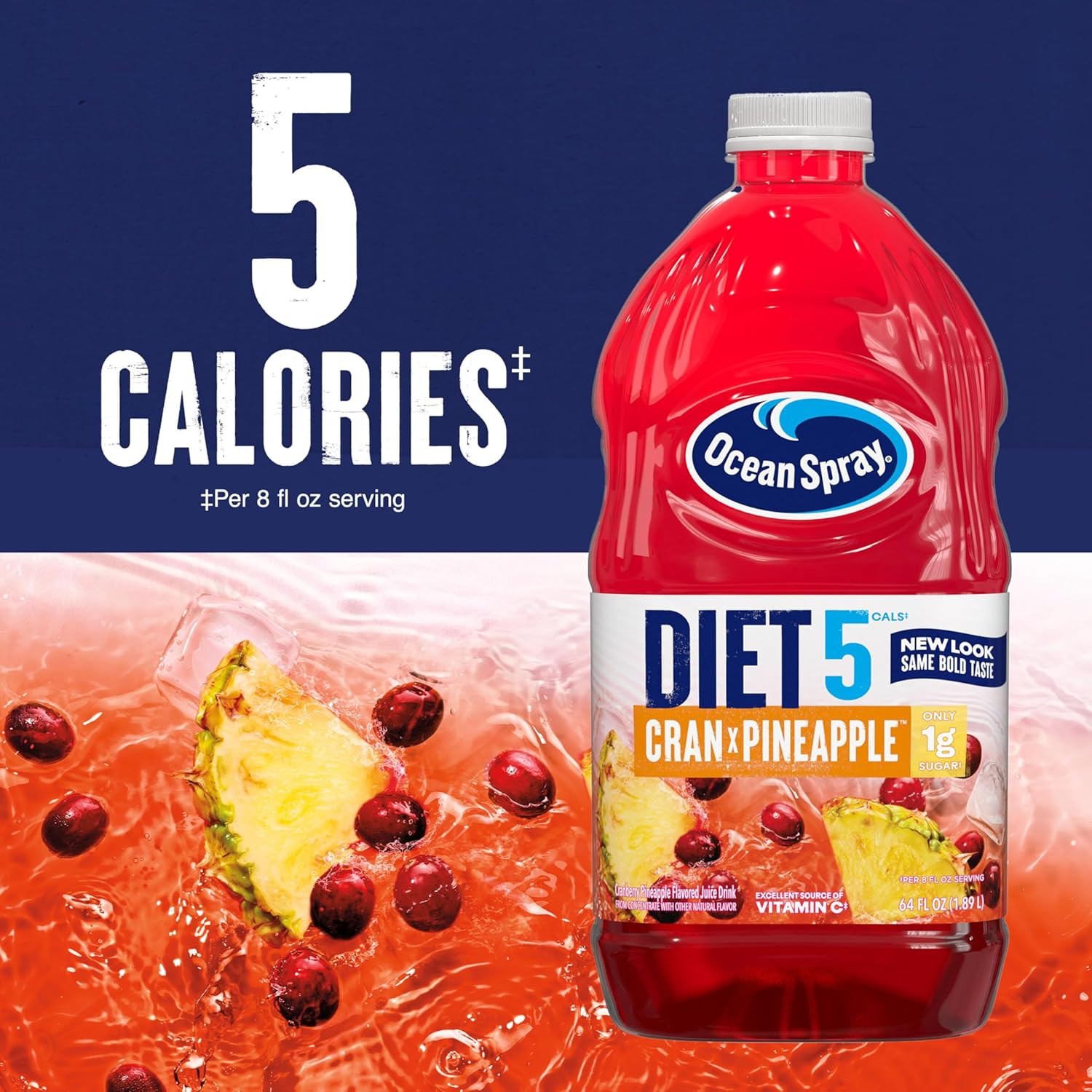 Ocean Spray Diet Cran-Pineapple Cranberry Pineapple Juice Drink, 64 Fl Oz