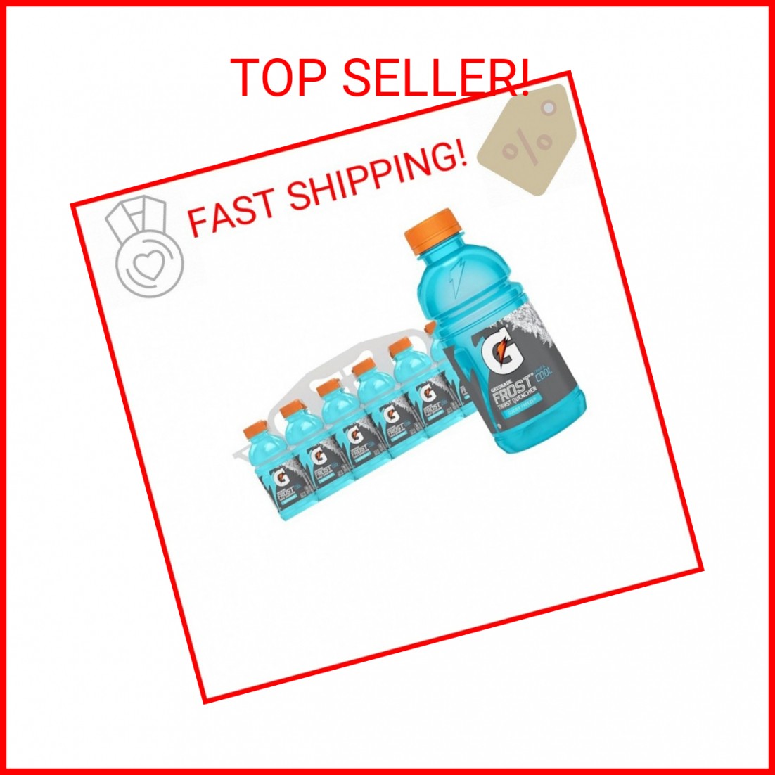 Gatorade Thirst Quencher, Glacier Freeze, 12 Fl Oz (Pack of 12)