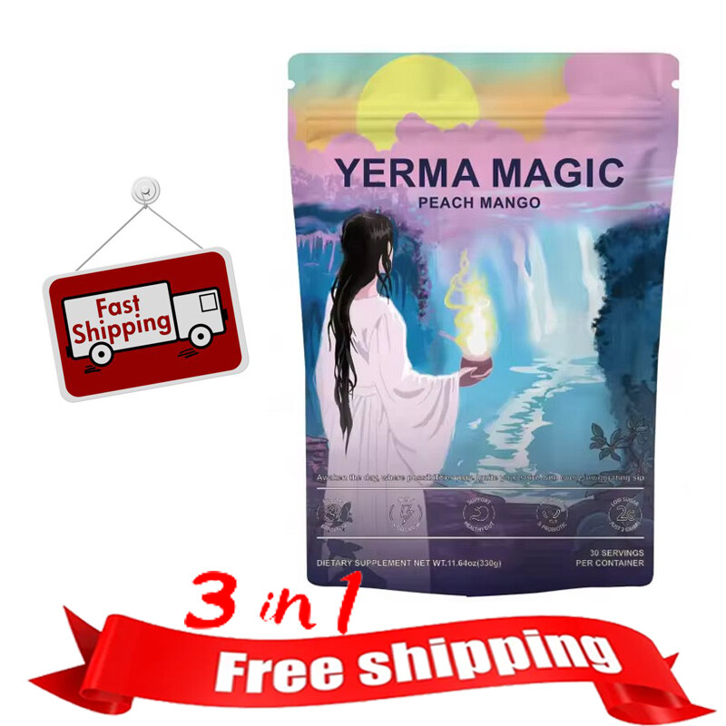 Yerma Magic Yerma Mate Instant Tea Powder – 30 Servings – Peach Mango Flavors