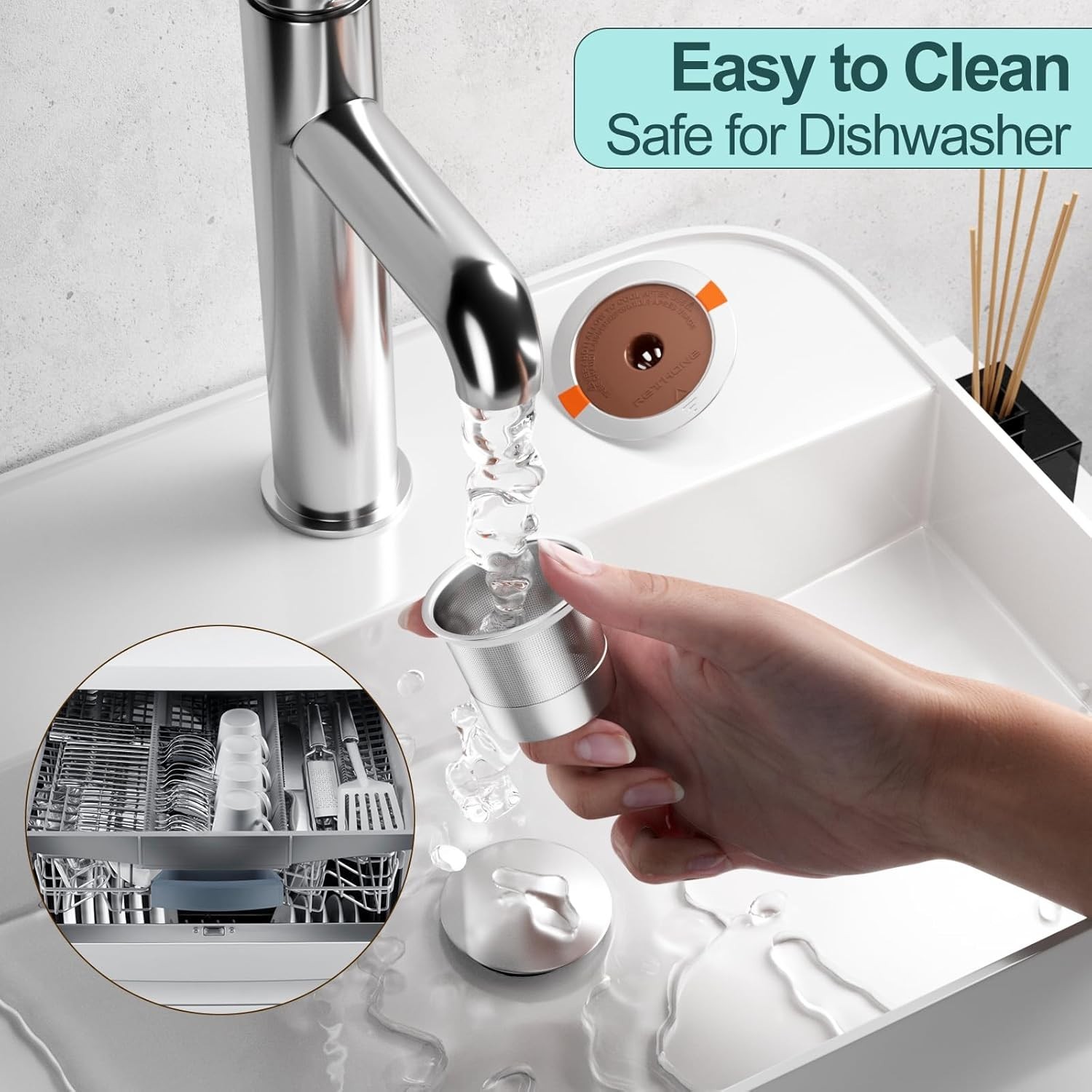 Keurig Compatible Stainless Steel Reusable Pods – Enjoy Fresh Coffee Anytime