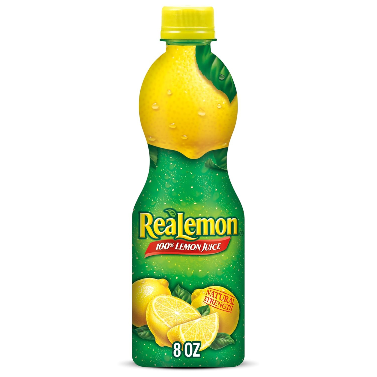100% Lemon Juice, 8 Fluid Ounce Bottle