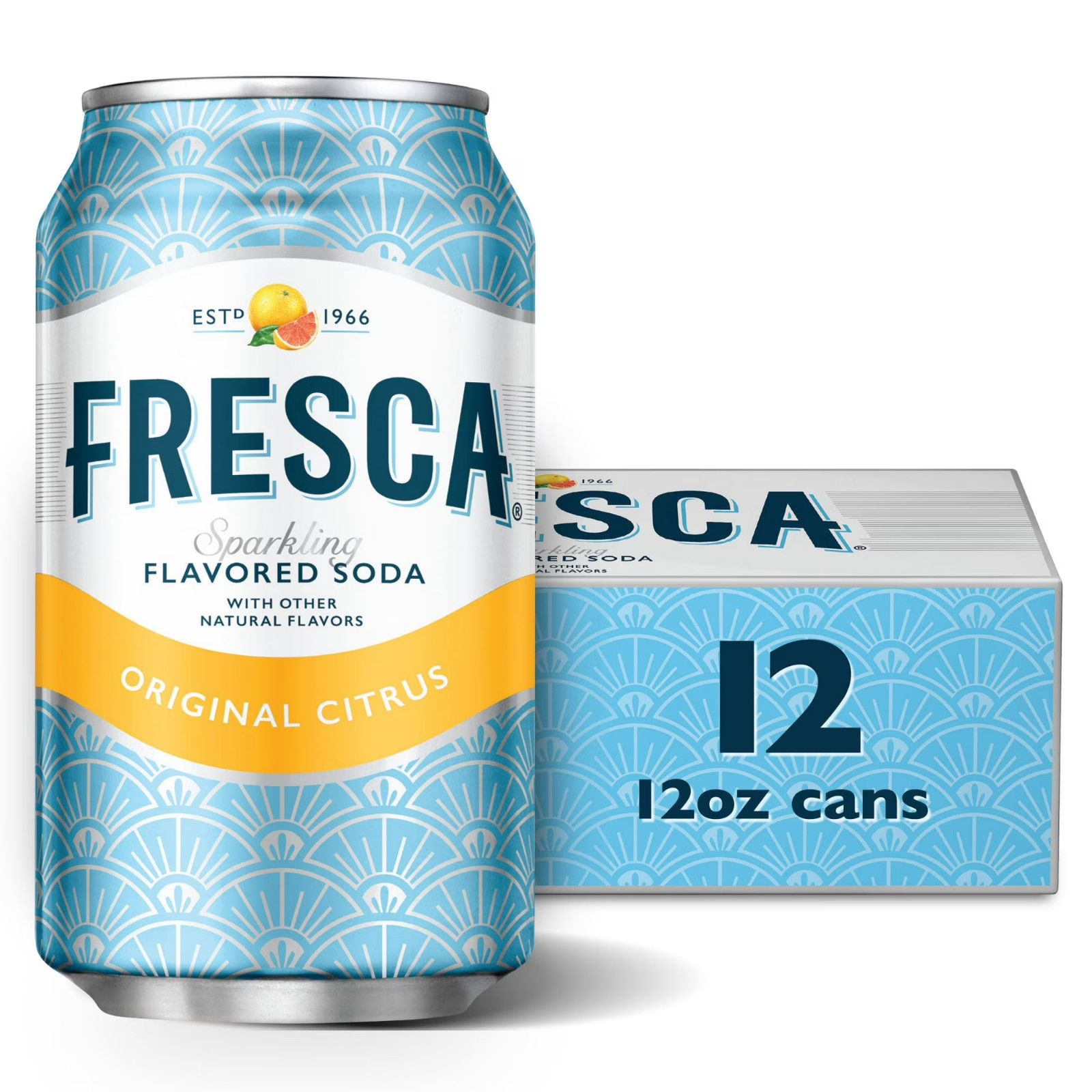 Fresca Citrus Soda Pop Fridge Pack, 12 fl oz, 12 Pack Cans – Free Shipping