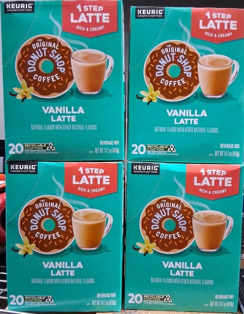 The Original Donut Shop One Step Latte K-Cup – Vanilla latte (80 kcups)