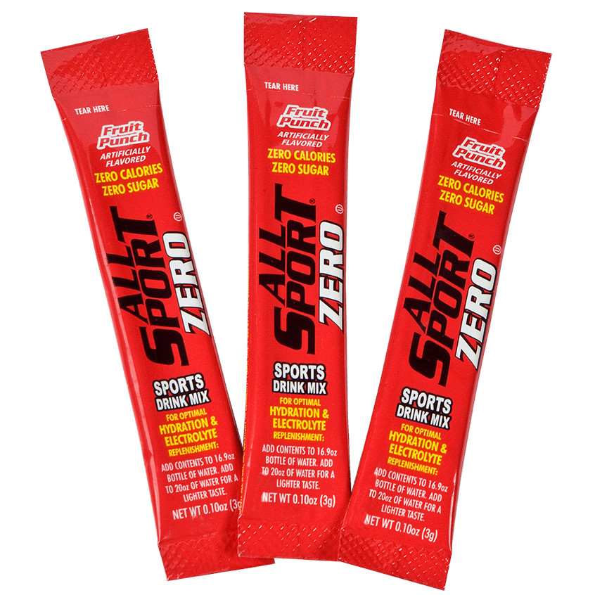 All Sport Powder Hydration Sticks, Zero Calorie Sports Drink, Variety 500/Case