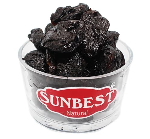 SUNBEST NATURAL Jumbo Pitted Dried Prunes in a Resealable Bag, 3 lb.