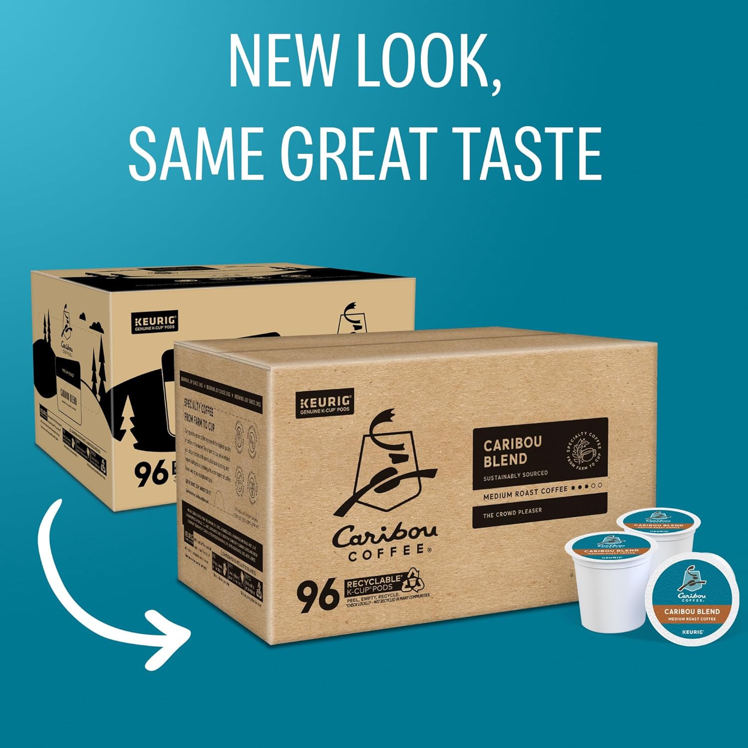 Caribou Blend Keurig Single-Serve K-Cup Pod, Medium Roast Coffee, Count