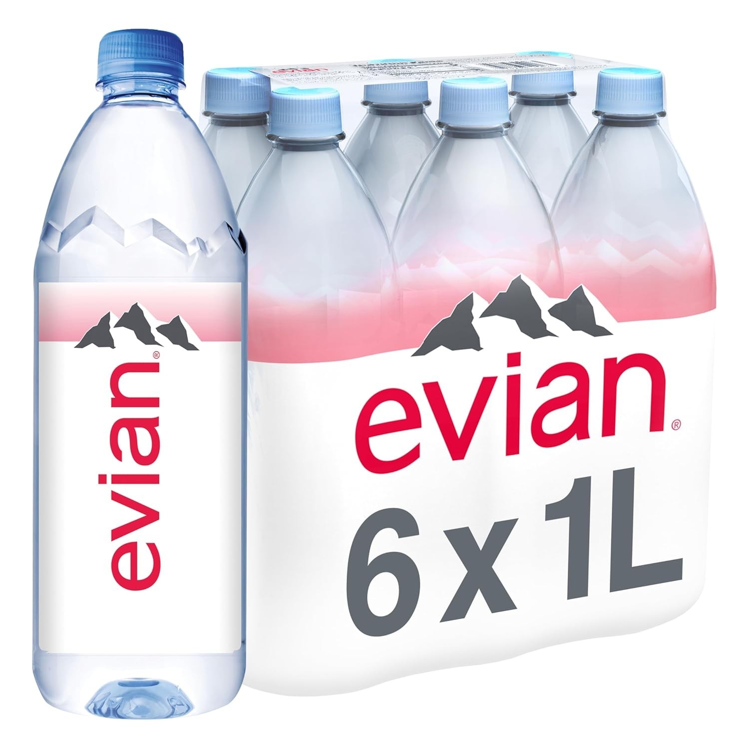 Refreshing 6-Pack of 1L Natural Spring Water Bottles – Pure Hydration Anytime