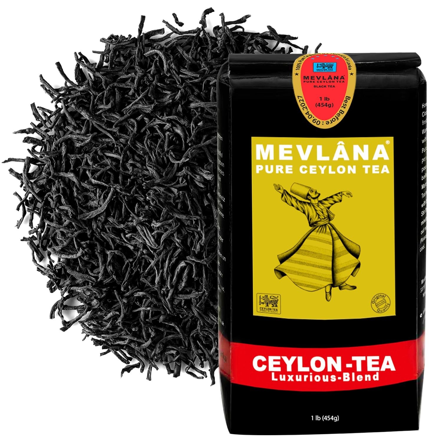 Ceylon Tea, Loose Leaf, 1 Lbs – Best Ceylon Black Tea Leaves from Sri La