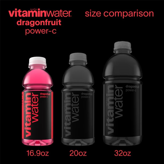 Vitaminwater Power-C Dragonfruit Flavored Water Beverage, 16.9 fl oz, 6 Pack Bot