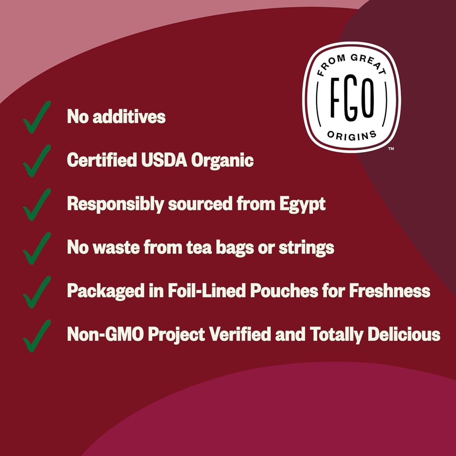 Organic Cut & Sifted Hibiscus Flowers – 16oz Resealable Bag, Imported from Egypt
