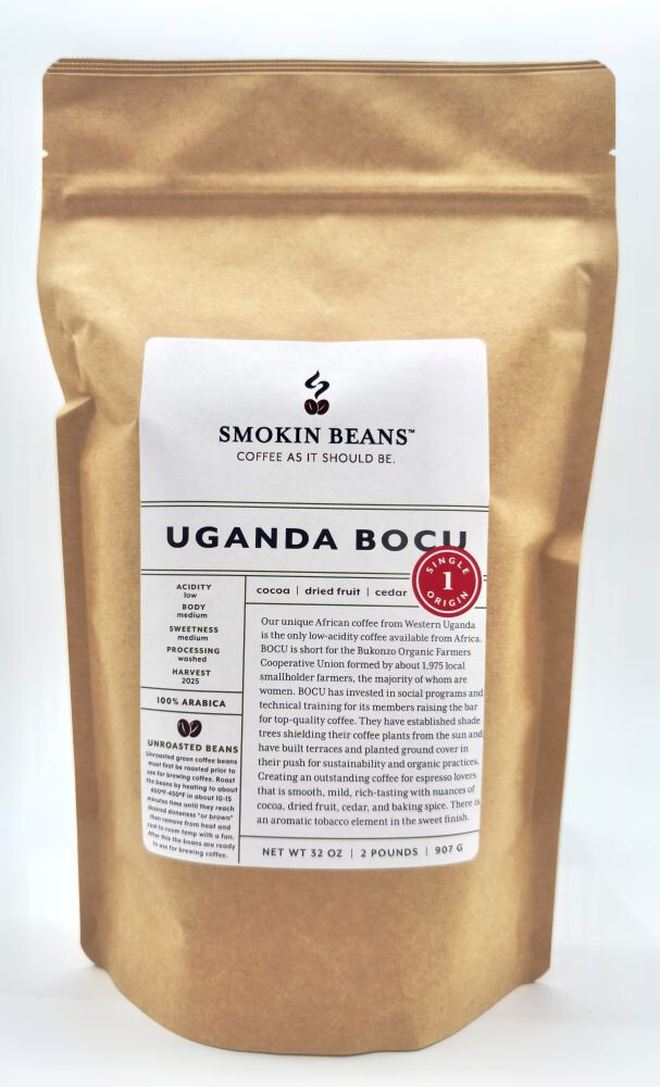 2lb/40lb – Uganda AA – Specialty Grade – Premium Unroasted Green Coffee Beans