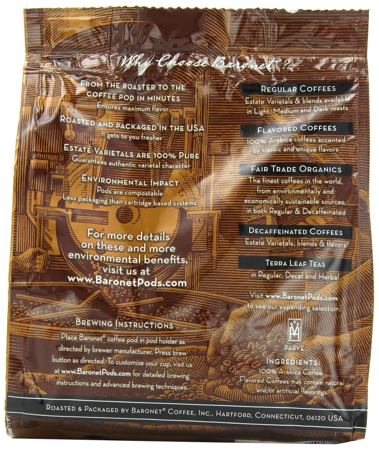Freshly Roasted 18 Count Dark Kenya AA Coffee Pods – Decadent Chocolate Flavor