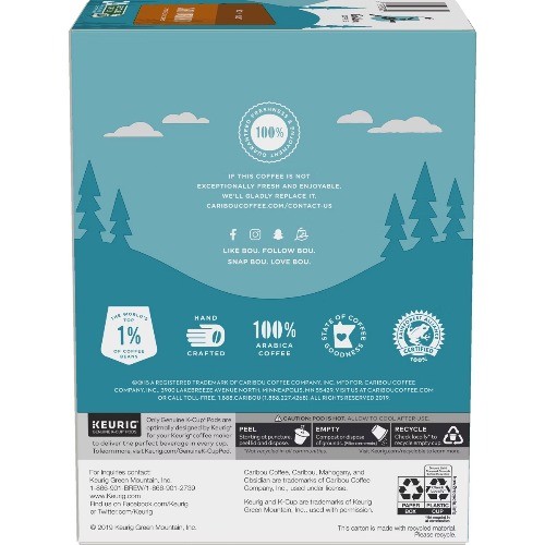 Caribou Coffee Caribou Blend Medium Roast Keurig K-Cup Coffee Pods