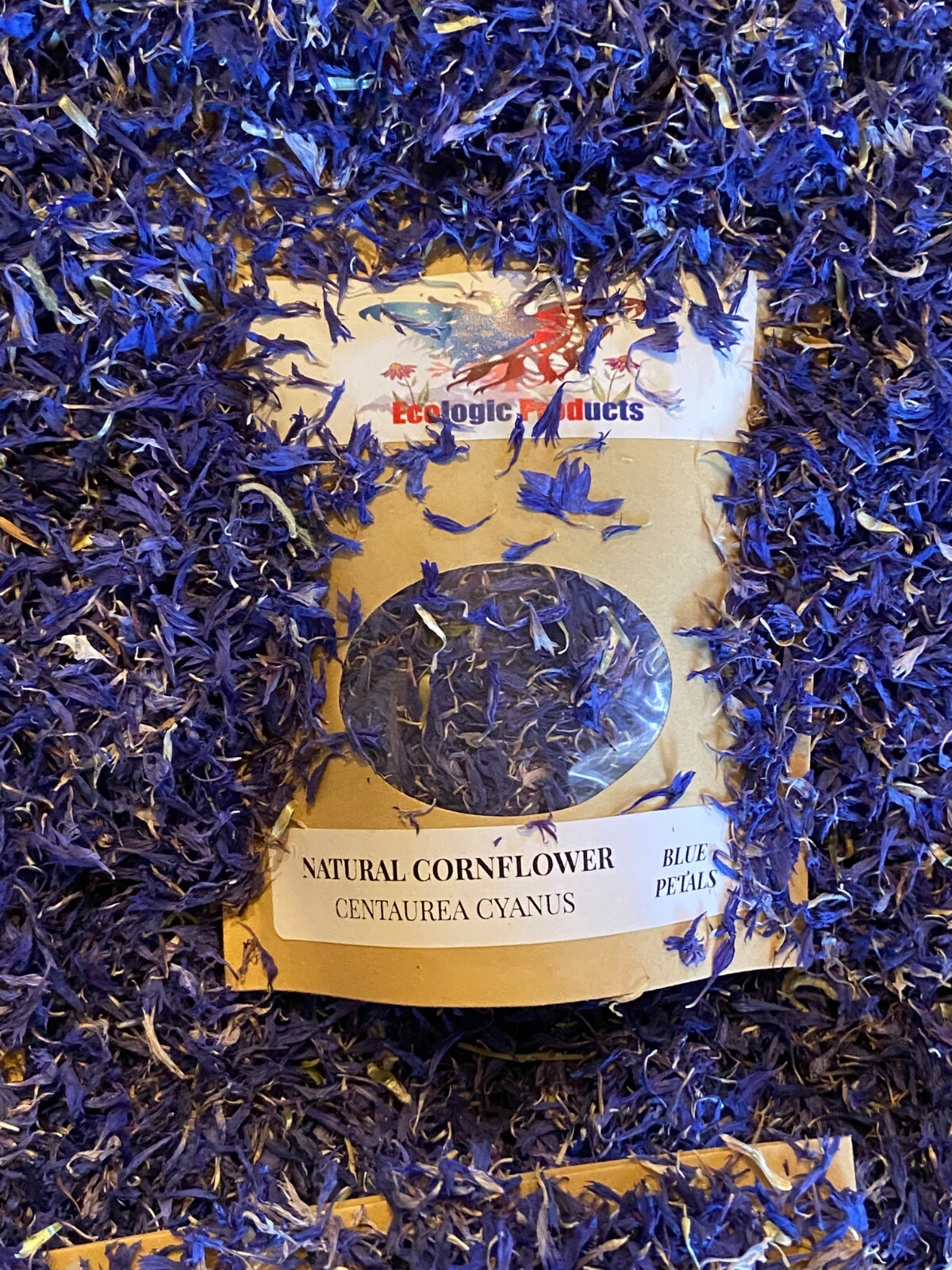 Cornflower Petals, White, Red, Purple, Blue European Natural 1-16 oz. Free Ship.