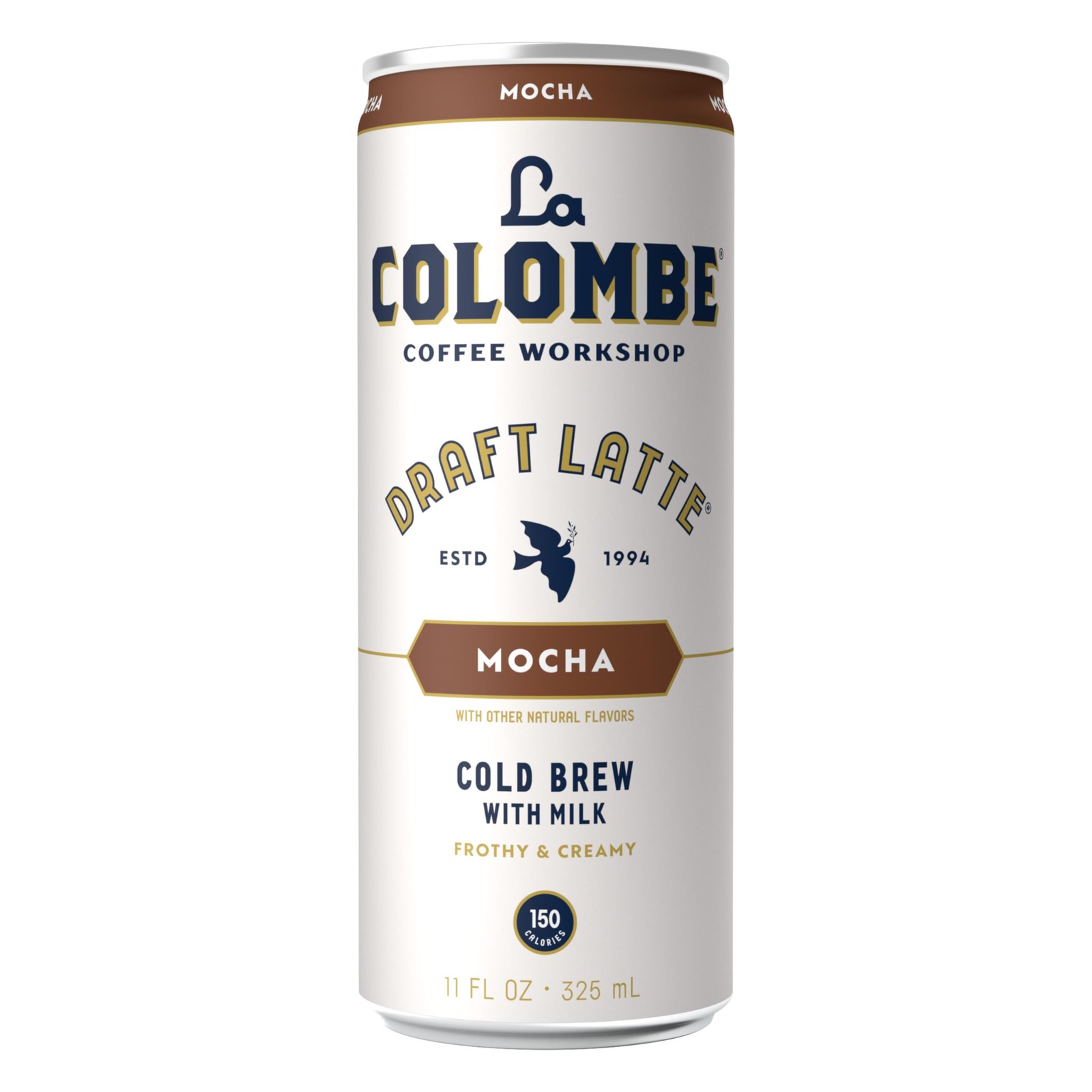 Mocha Draft Latte Coffee Cans Pack of 12 Ready-to-Drink Cold Brew 11 fl oz