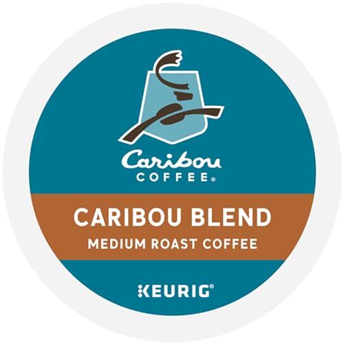 Caribou Coffee Caribou Blend Medium Roast K Cup Pods 32 Count Recyclable
